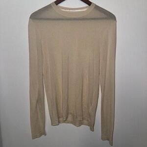 Beige Long Sleeve Top